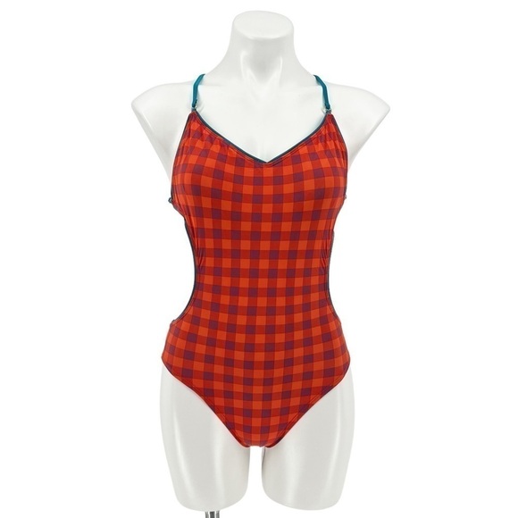 Marc By Marc Jacobs Other - Marc By Marc Jacobs Red and Blue Checkered One Piece Swimsuit